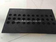 Triped High Reflective Molded Rubber Products Recyclable Rubber Speed Hump