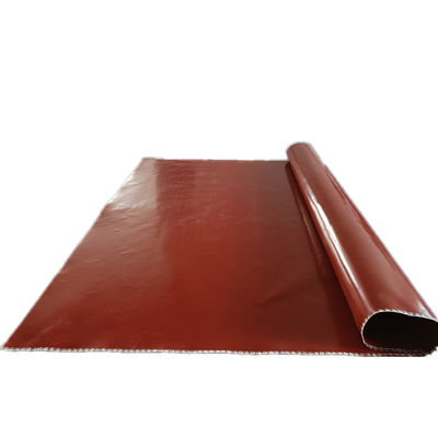 উচ্চ-গুণমান সিলিকন লেপা ফাইবারগ্লাস ফ্যাব্রিক যা উচ্চ তাপমাত্রা এবং অগ্নি প্রতিরোধের জন্য