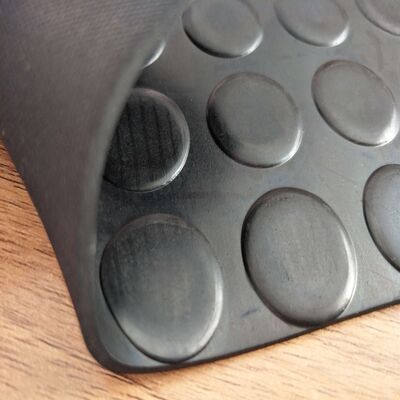 Water-proof Anti-skid Anti-fatigue Coin Pattern Rubber Floor Mats for Kitchen and Bathroom